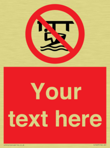 Custom Do not use watercraft in the vicinity of piers